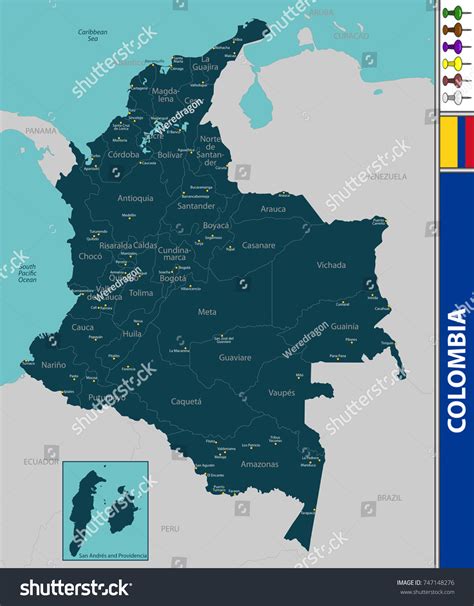 795 Mapa De Regions De Colombia Images, Stock Photos & Vectors ...