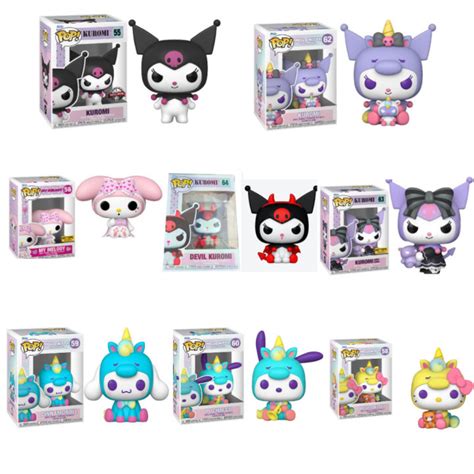 Funko Pop Kuromi Melody Cinnamoroll Hello Kitty Anime Vinyl Action Figure Toys Model Dolls