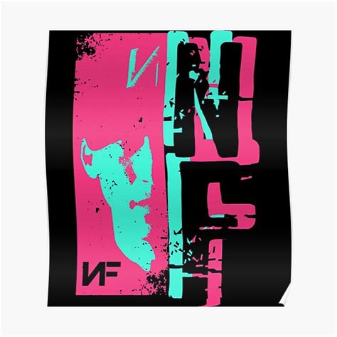 Nf Rapper Sticker Poster For Sale By Riverslyon Redbubble