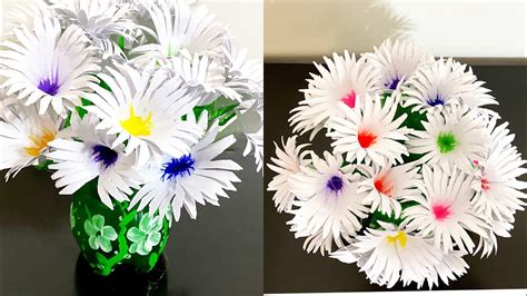 Comment Fabriquer Un Bouquet De Fleurs En Papier Youtube