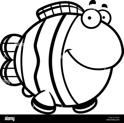 Clown Fish Clip Art Black And White