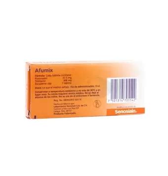 Afumix 37 5Mg 500Mg Con 4 Tabletas