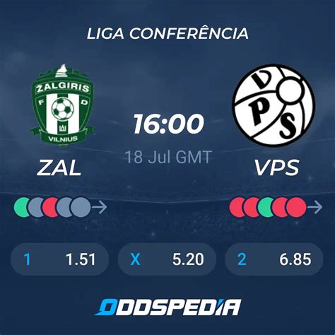 VMFD Zalgiris x Vass Placar ao vivo Palpites Estatísticas Odds