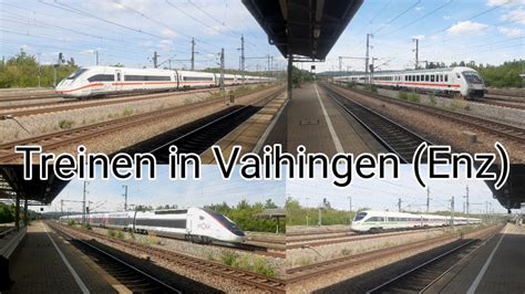 Treinen Op Station Vaihingen Enz D TGV ICE Tyfoon Talent 2 En