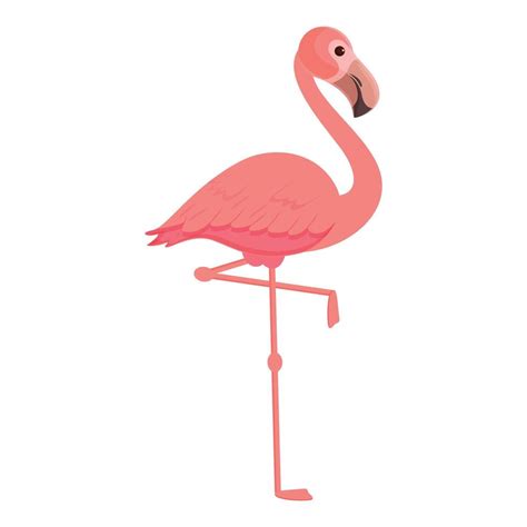 Flamingo Bird Icon Cartoon Vector Cute Pink Bird 14318129 Vector Art At Vecteezy