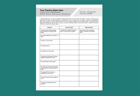 Cbt Conflict Resolution Worksheet Editable Fillable Off