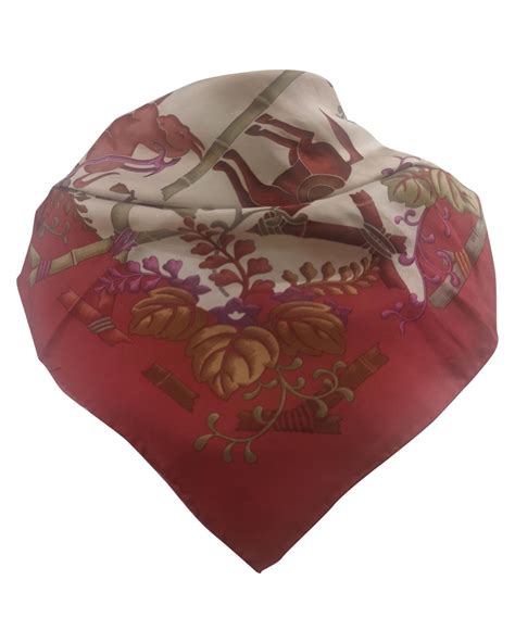 Ferragamo Multicoloured Silk Scarf Foulard In Brown Lyst