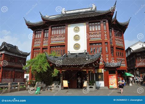 Traditional Chinese Shopping Mall, Shanghai, China Editorial ...