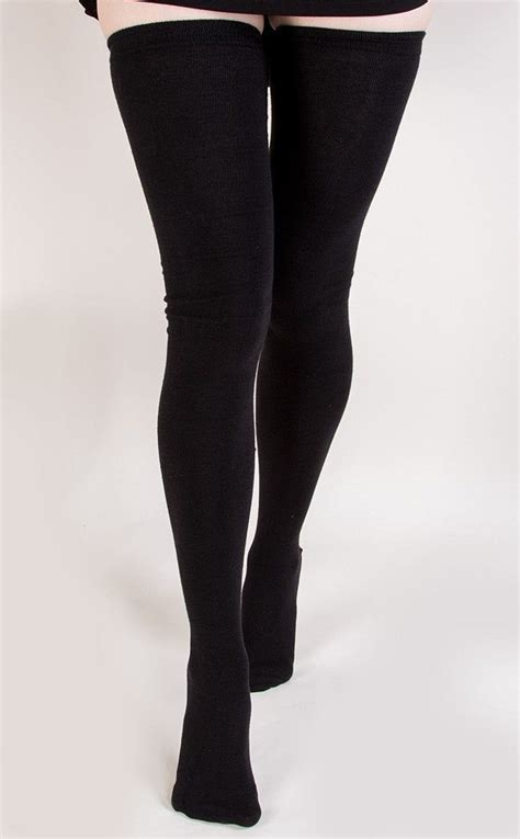 Xxxtra Tall Black Thigh High Socks 80cm Long Tb Tragic Beautiful Long Black Socks Black