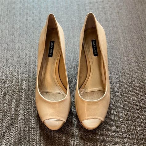 Alex Marie Shoes Alex Marie Nude Peep Toe Heel M Poshmark