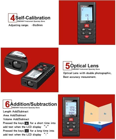 Sndway Digital Laser Rangefinder M Measuring Range Class Ii Laser