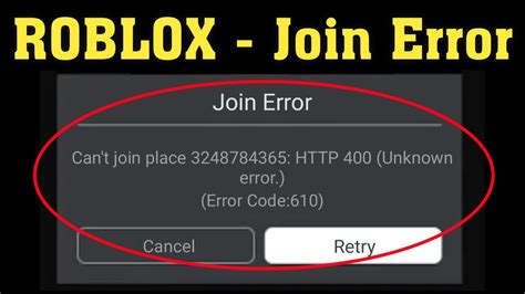 Roblox Error Code 610 Best And 100 Working Solutions For You In 2021