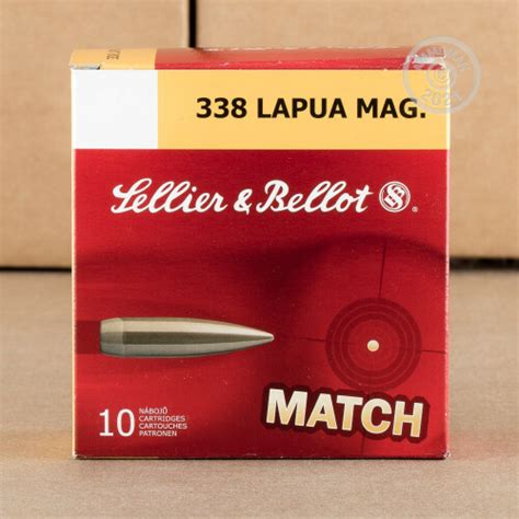 338 Lapua Ammo 10 Rounds Of Sellier And Bellot 250 Grain Hpbt At