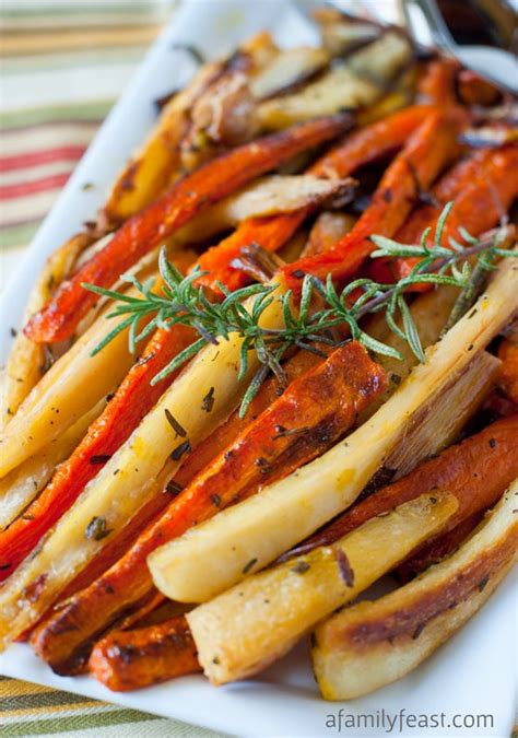 Roasted Carrots and Parsnips - A Family Feast® | Roasted carrots and parsnips, Winter vegetables ...