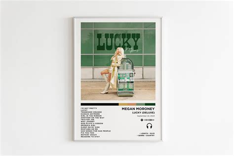 Megan Moroney Lucky Album Poster Album Cover Poster Sold By Alpaca