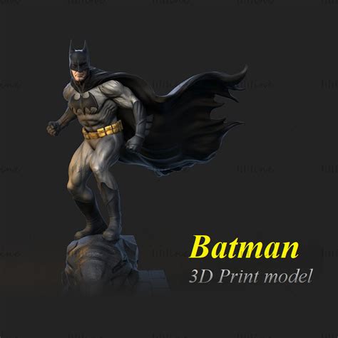 Batman Figurine File STL 3D Model DC 3D Printing Model