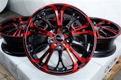 Wheels Rims Black Red Fit Hyundai Elantra Ioniq Kona Santa Fe Kia