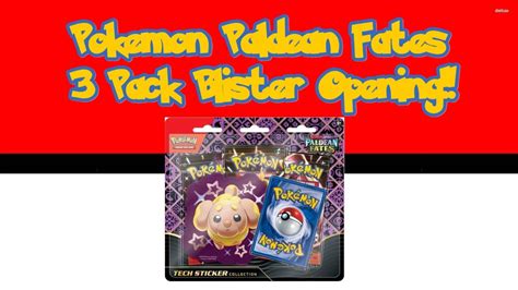 NEW Pokemon Paldean Fates 3 Pack Blister Opening YouTube