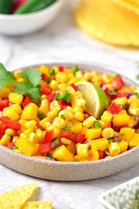 Easy Corn Mango Salsa Gluten Free Vegan Dish By Dish