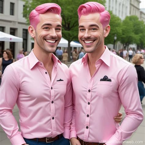 Passerby Mocks Gay Couple S Pink Outfits Sparking Unhappiness Stable