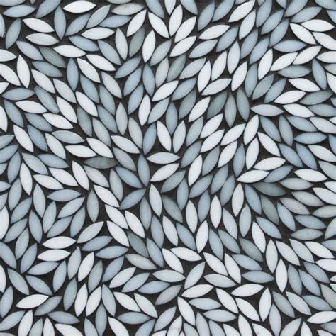 Foliage Glass Mosaic By Artistic Tile Foliage Be Bop White