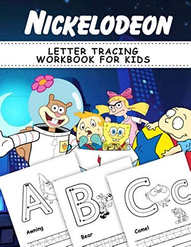 Nickelodeon Letter Tracing Workbook For Kids Impressive Coloring