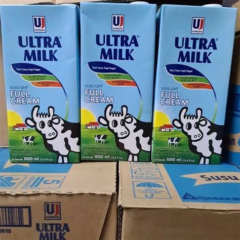 Jual Ultramilk Susu Uht Full Cream Ultra Milk L Plain Putih Dus Isi