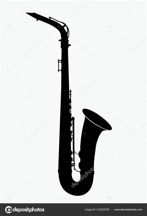 Saxophone Silhouette Vector Koleksi Gambar