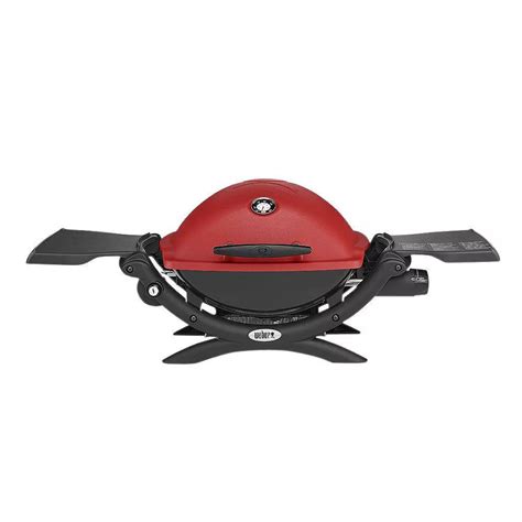 Weber Q 1200 Portable Tabletop Propane BBQ in Red | The Home Depot Canada