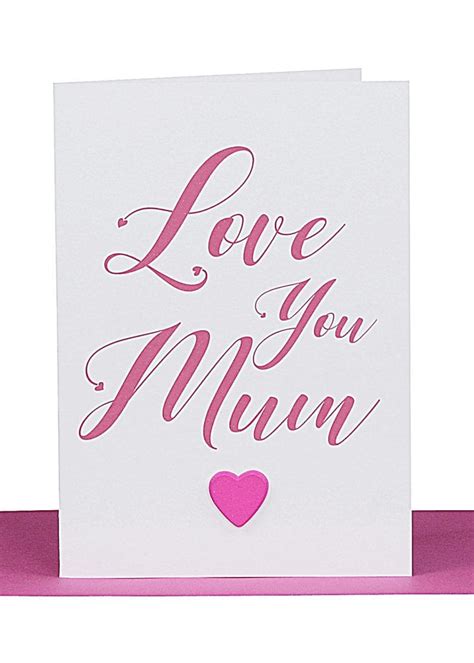 Love you Mum Card | Lil's Wholesale Cards Sydney | Australian Made