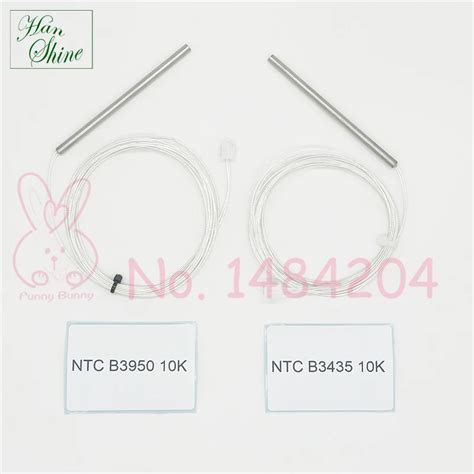 Ntc B3435 10k Ntc B3950 10k Temperature Sensor Waterproof Stainless Steel Probe 4mm 80mm 2