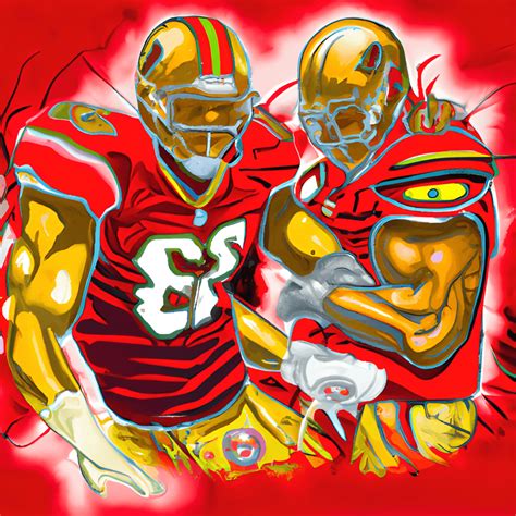 Realistic Graffiti Digital San Francisco 49ers Football Players ...