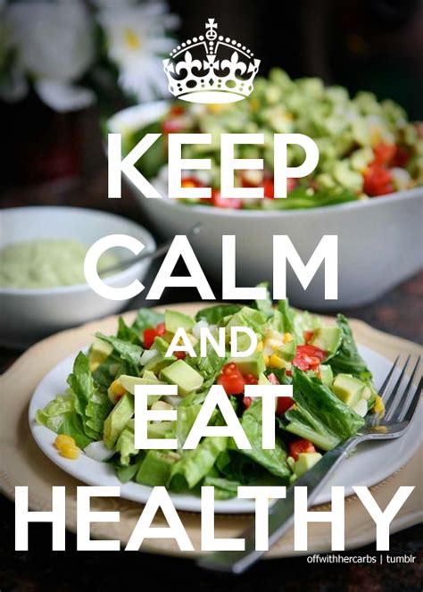 Keep Calm And Eat Healthy Amrittandt