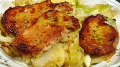 Pork Chop Cabbage Casserole Cooking Recipe