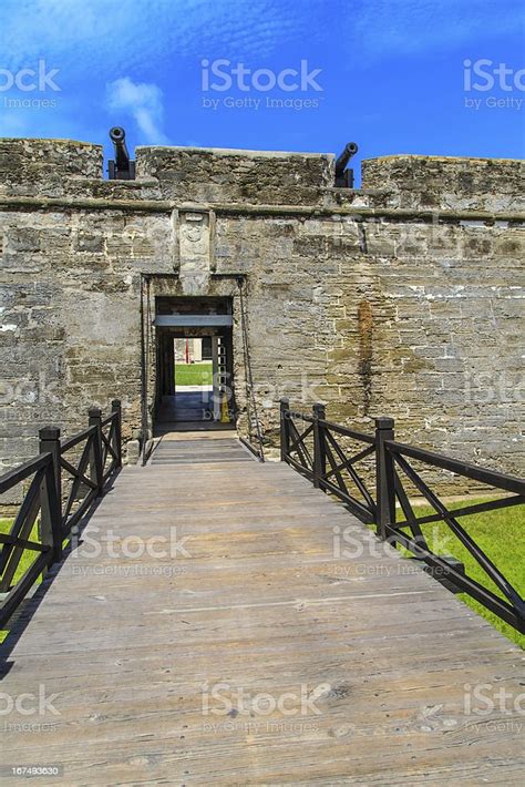 St Augustine Fort Castillo De San Marcos National Monument Stock Photo