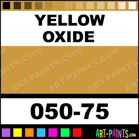 Yellow Oxide Artists Colors Metal And Metallic Paints 050 75 Yellow