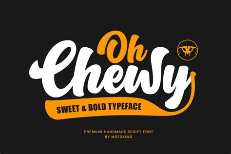 Oh Chewy Bold Script Font - Dafont Free