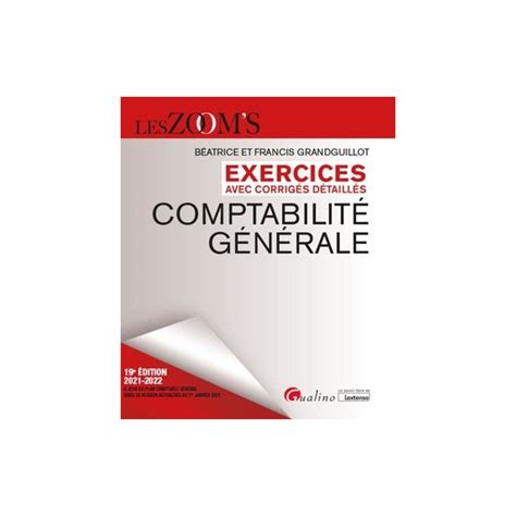 Comptabilit G N Rale Exercices Avec Corrig S D Taill S