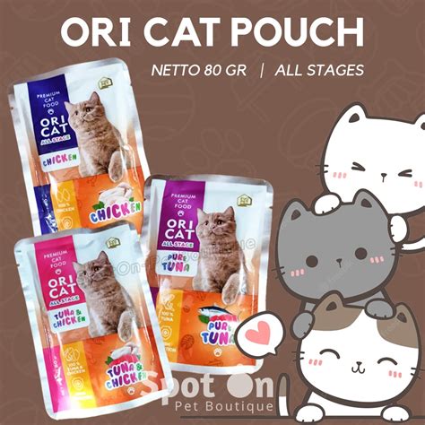 Jual Ori Cat Pouch 85 Gr Makanan Basah Kucing Kitten Cat Wet Food