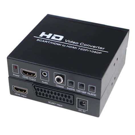 Convertidor De V Deo Pal Ntsc Scart Hdmi A Hdmi Caja P Upscaler