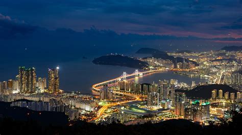 K Jangsan Mountain Timelapse Busan Nightview