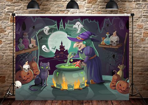 Amazon 7 X 5 FT Halloween Backdrop Extra Large Evil Witch