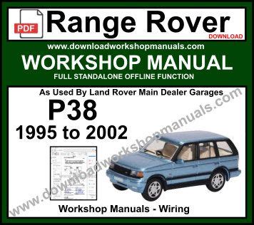 Range Rover P Workshop Service Repair Manual