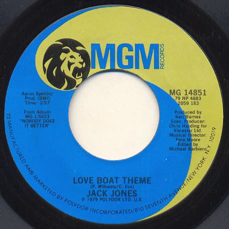 Jack Jones – Love Boat Theme | Releases | Discogs