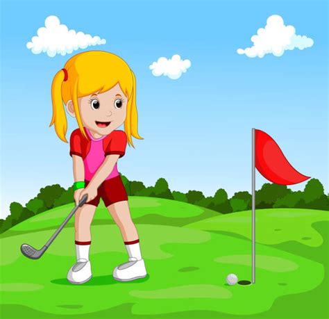 Girl Golfer Illustrations Royalty Free Vector Graphics And Clip Art Istock