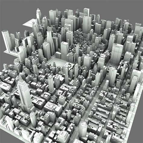 new york city manhattan 3d model