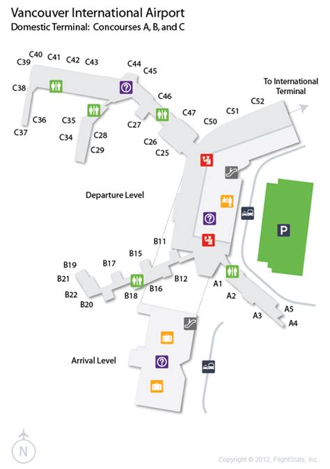 Vancouver Airport Terminal M Map