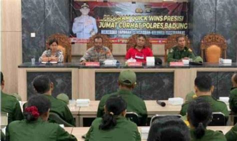 Polres Badung Bali Gelar Jumat Curhat Dengar Dan Tampung Aspirasi