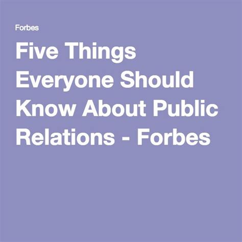 Five Things Everyone Should Know About Public Relations In 2024