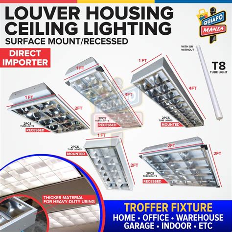 High Quality Louver Housing With Or Without T8 Led Tube Light